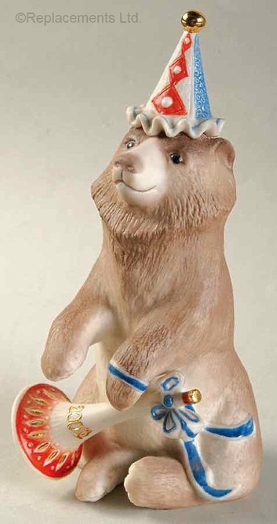 BARNABY THE BICENTENNIAL BEAR in brown by Cybis