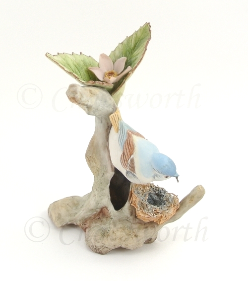 BLUE VIREO BUILDING NEST by Cybis