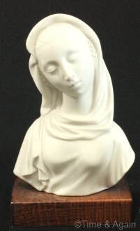 circa 1960s MADONNA BUST ON BASE by Cybis