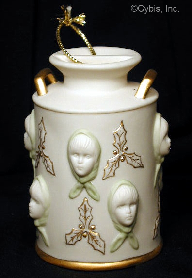 08 EIGHT MAIDS A MILKING holiday ornament by Cybis