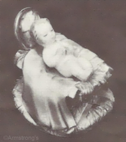 CHRIST CHILD IN CRIB by Cybis