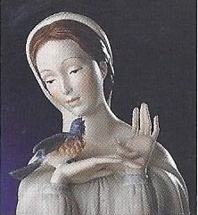 Madonna with Bird 1989 Golden Anniversary Replica by Cybis