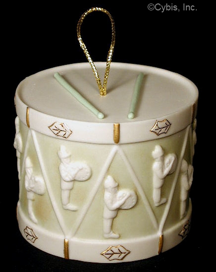 12 TWELVE DRUMMERS DRUMMING holiday ornament by Cybis