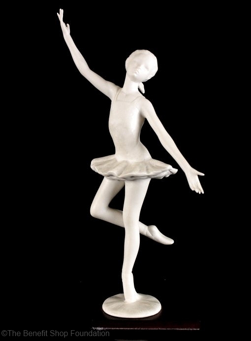 Ballerina Red Shoes in white bisque by Cybis