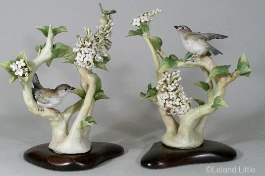 BLUE HEADED VIREOS WITH LILAC by Cybis