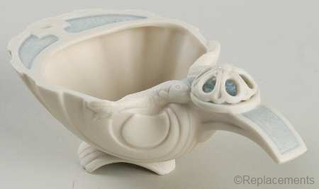 BONBONNIERE BAPTISMAL SHELL in Blue by Cybis