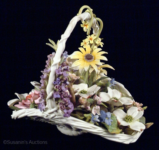 COLONIAL FLOWER BASKET by Cybis