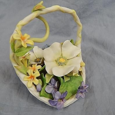 CONSTANCY flower basket by Cybis