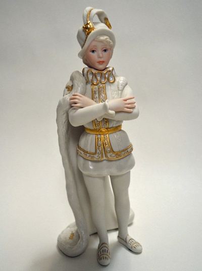 Cybis Prince in white with gold