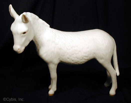 DONKEY in white and gold by Cybis