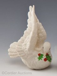 Dove with Holly circa 1989 by Cybis