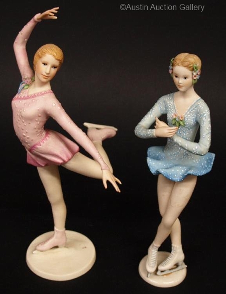 Encore and A Star is Born figure skaters by Cybis