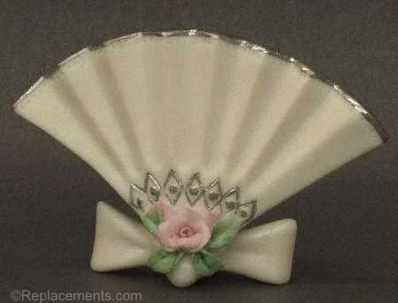 Fan Place Card Holder in white by Cybis