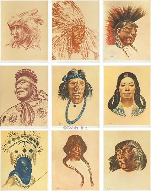 FOLIO ONE set of 9 lithographs by Boleslaw Cybis