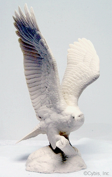 GOLDEN EAGLE IN WHITE by Cybis