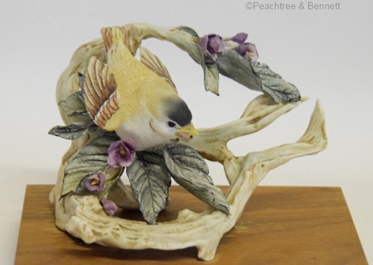 GOLDFINCH with flowers by Cybis