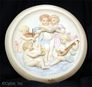 HEAVENLY MUSIC PLAQUE by Cybis