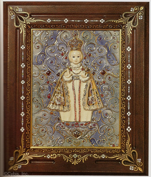 Infant of Prague Plaque 1979 by Cybis