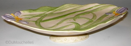 IRIS FOOTED DISH by Cybis