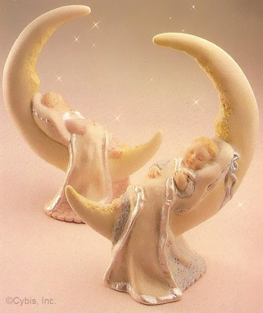 LULLABY BABY ON MOON by Cybis