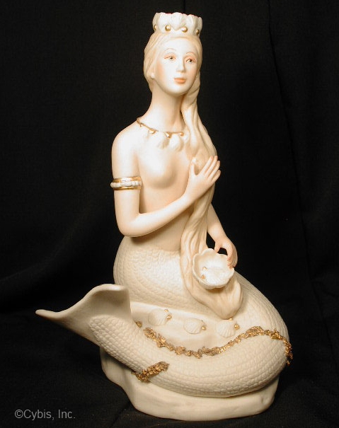 MERMAID in white and gold by Cybis