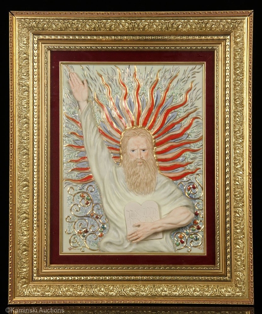 MOSES PORCELAIN PLAQUE by Cybis