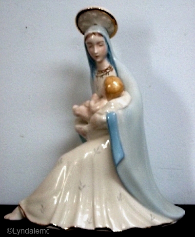 SEATED MADONNA AND CHILD circa 1950s by CYBIS