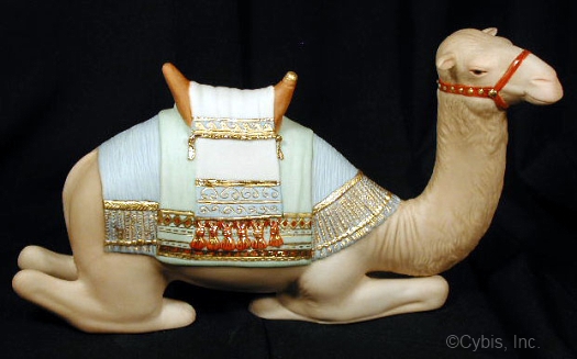 NATIVITY CAMEL III circa 1990s in color by Cybis