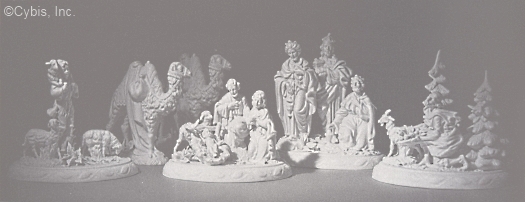 NATIVITY PORCELAIN MURALS circa 1950s by Cybis