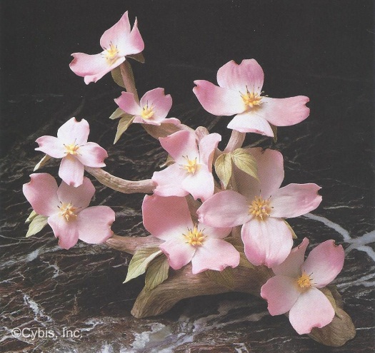 PINK DOGWOOD BLUSH OF SPRING by Cybis