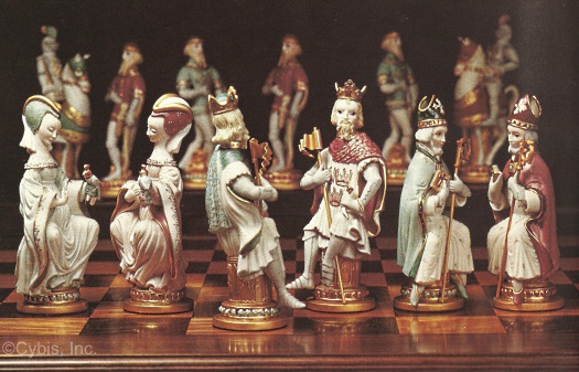 PRESIDENTIAL CHESS SET 1972 by Cybis