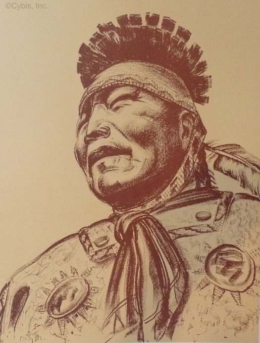 PRIDE RUNS DEEP Apache warrior portrait by Cybis Folio One