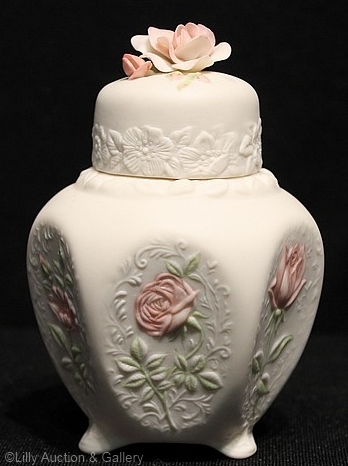 ROSE JAR in color by Cybis