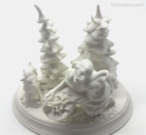 SHEPHERD BEARING GIFTS from 1950s nativity set by Cybis