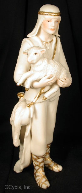 SHEPHERD in white and gold by Cybis