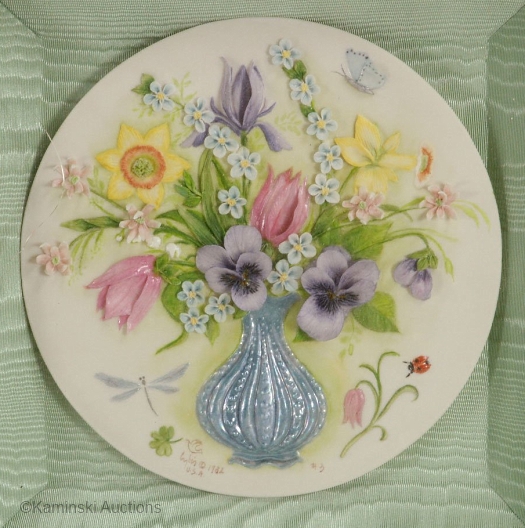 SPRING PROMISE plaque by Cybis