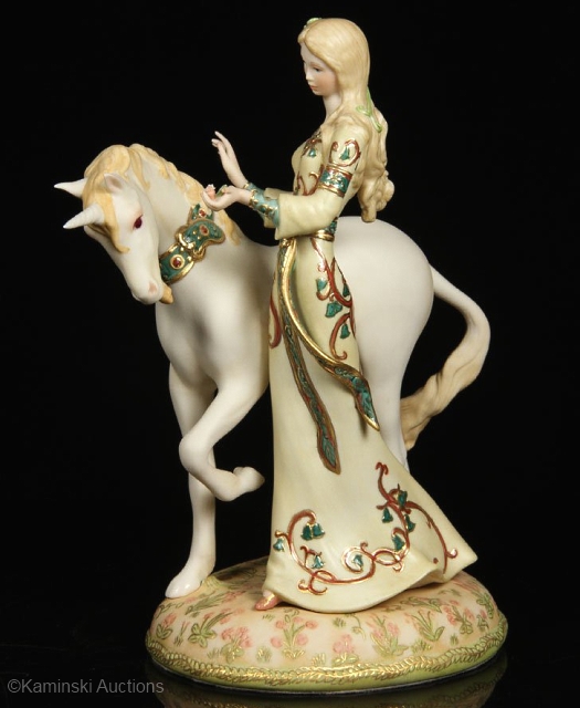 THE LADY AND THE UNICORN by Cybis in normal coloration