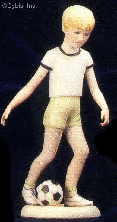 SOCCER PLAYER young boy by Cybis
