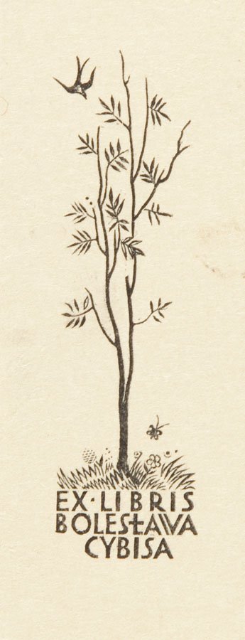 Bookplate belonging to Boleslaw Cybis