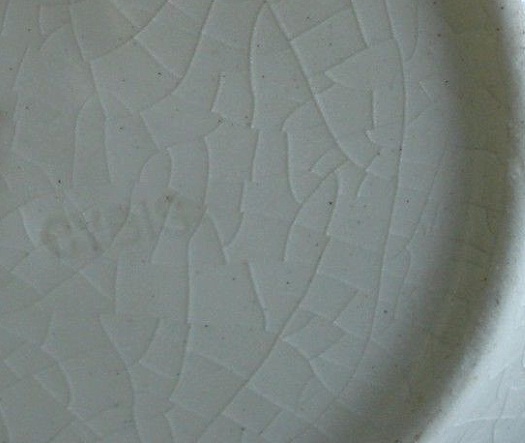 Cybis spatterware signature stamp