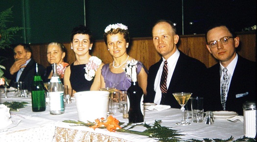 Chorlton wedding table 1957