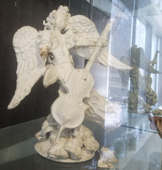 CELLIST angel playing cello by Cybis ca 1940 unpainted