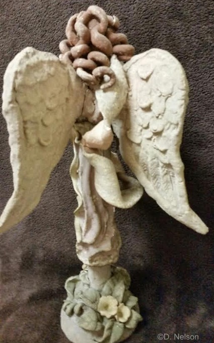 Mandolinist angel by Cybis ca 1940 view 2